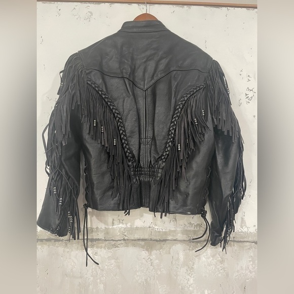 FRINGE leather Jacket - Picture 4 of 7